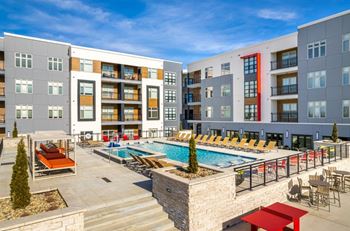 Pool With Sundecks at Converge KC Uptown, Kansas City, MO 64111